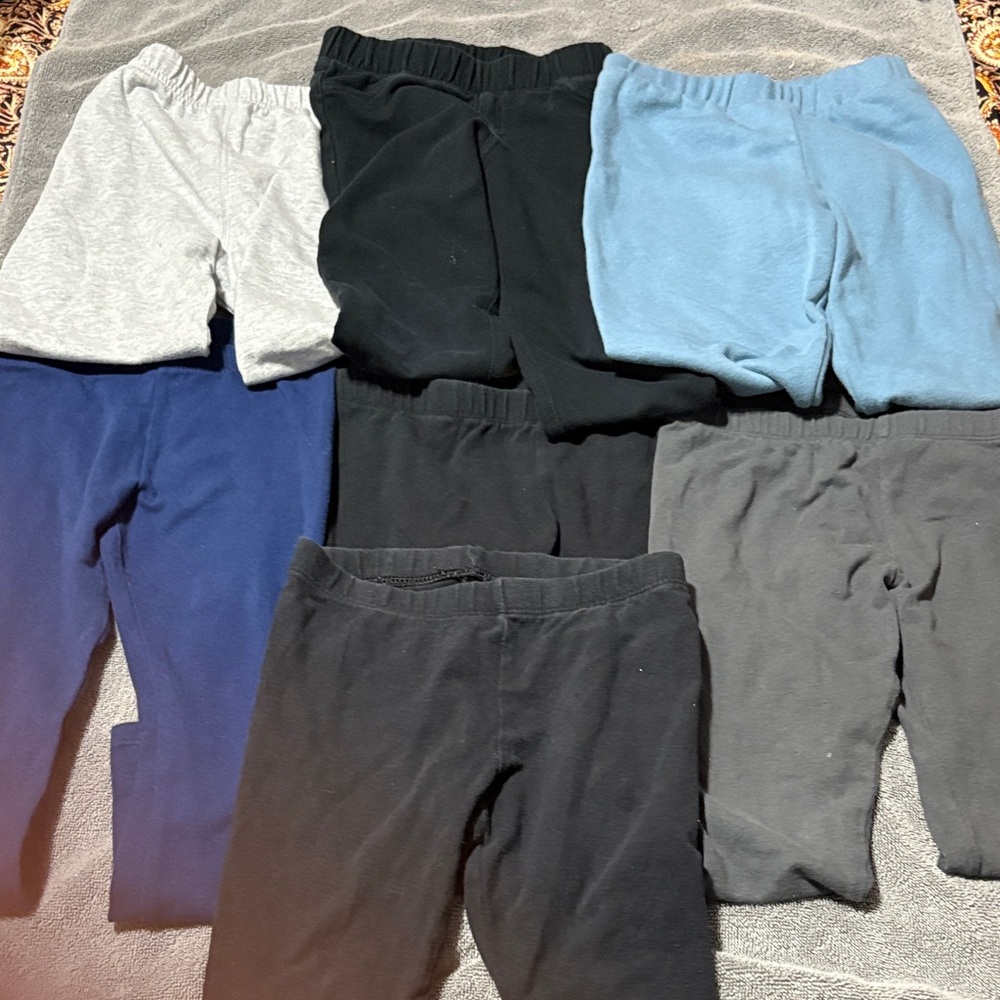 Kids Assorted Color Leggings Set